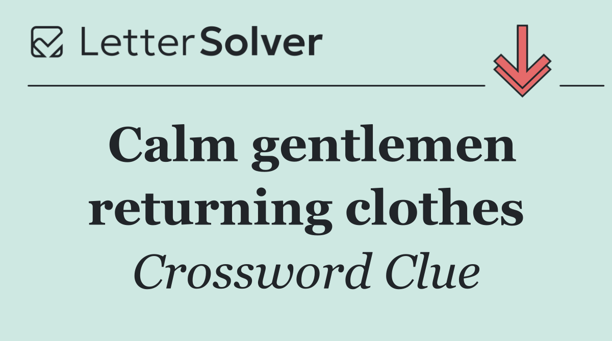 Calm gentlemen returning clothes