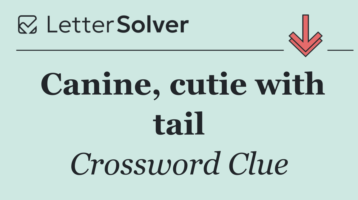 Canine, cutie with tail