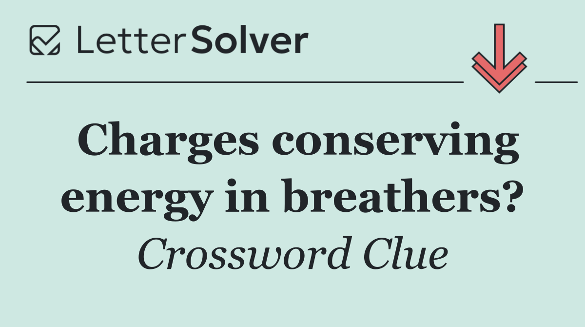 Charges conserving energy in breathers?