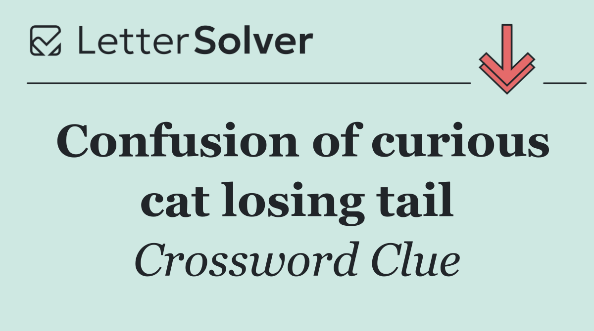 Confusion of curious cat losing tail
