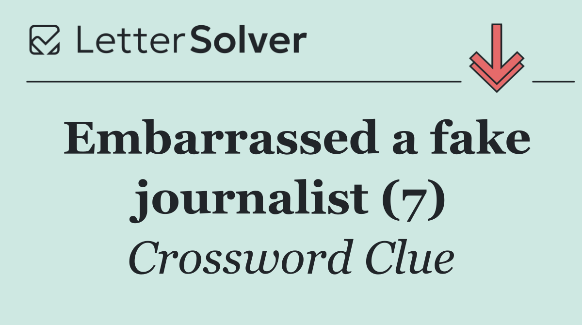 Embarrassed a fake journalist (7)