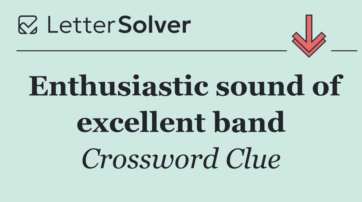 Enthusiastic sound of excellent band