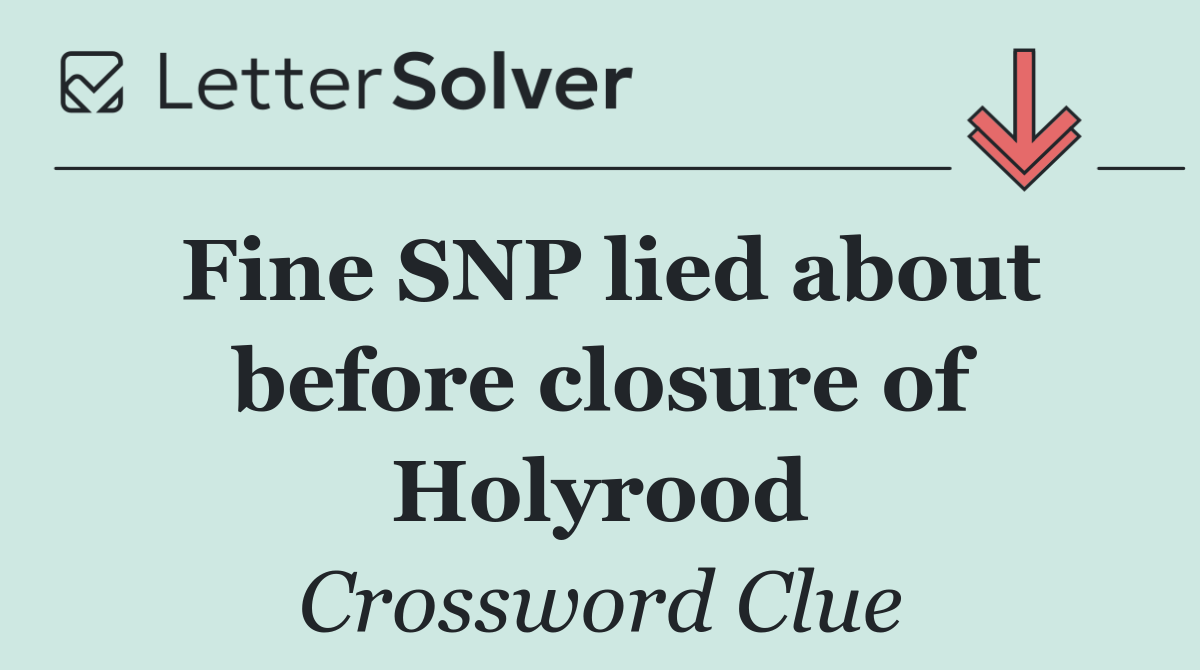 Fine SNP lied about before closure of Holyrood