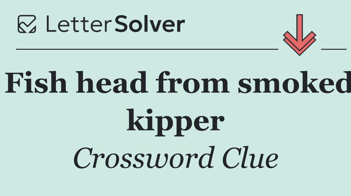 Fish head from smoked kipper