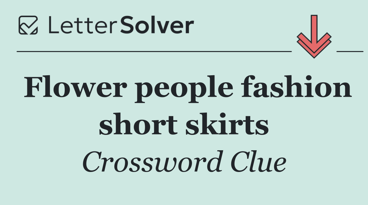 Flower people fashion short skirts