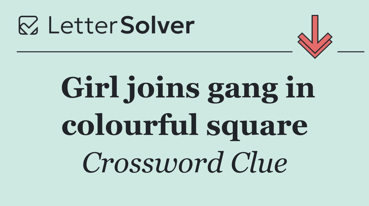 Girl joins gang in colourful square