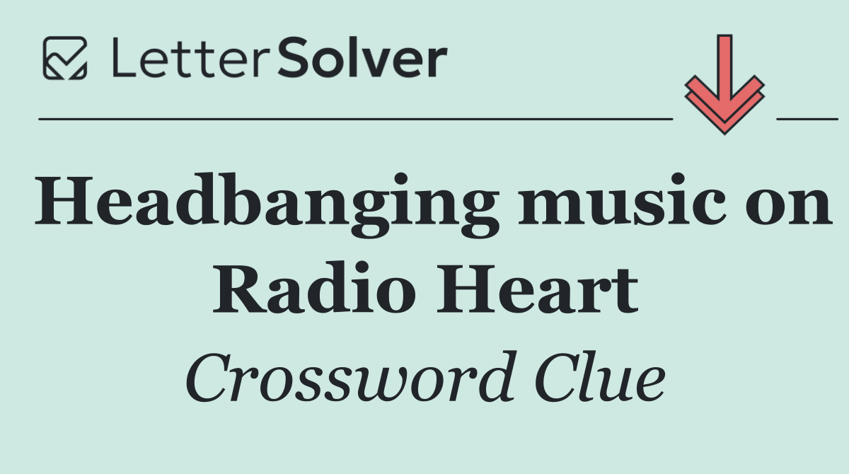 Headbanging music on Radio Heart
