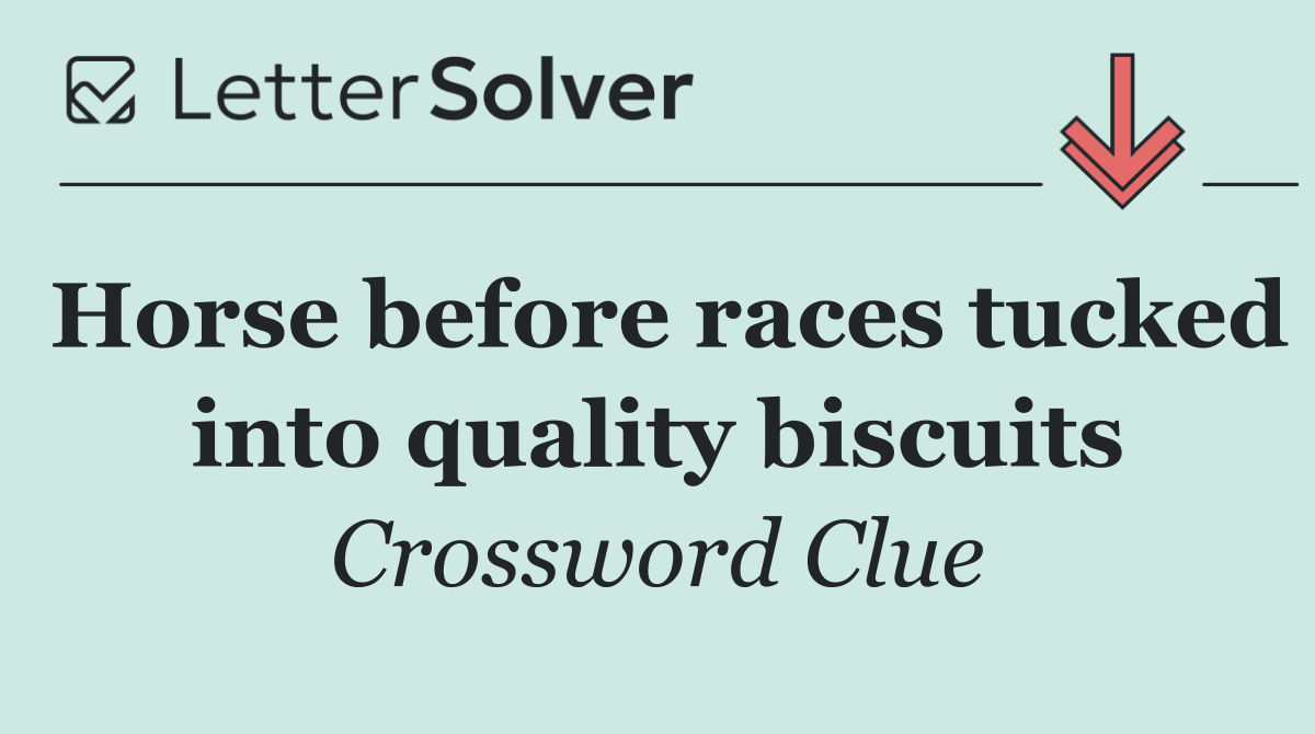 Horse before races tucked into quality biscuits