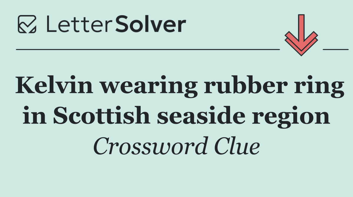Kelvin wearing rubber ring in Scottish seaside region