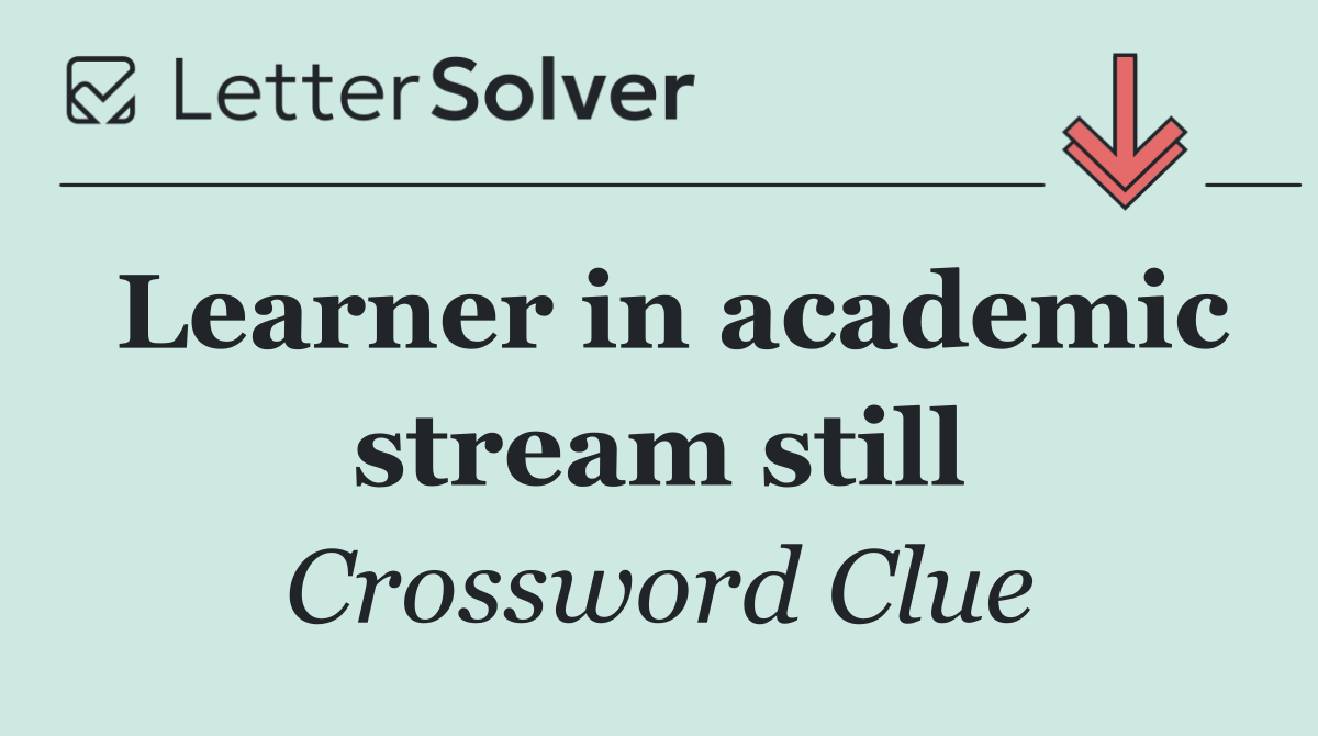 Learner in academic stream still