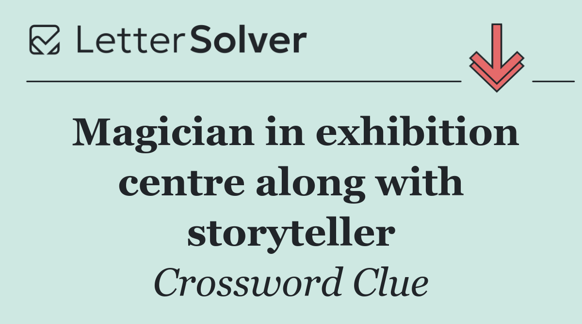 Magician in exhibition centre along with storyteller