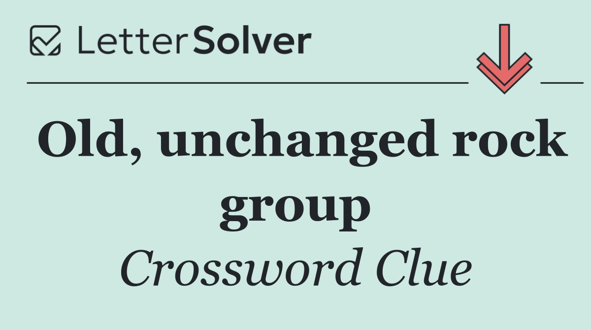 Old, unchanged rock group