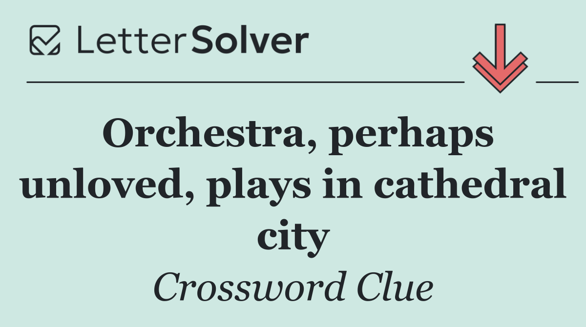 Orchestra, perhaps unloved, plays in cathedral city