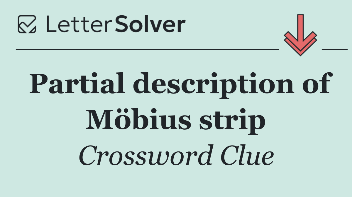 Partial description of Möbius strip