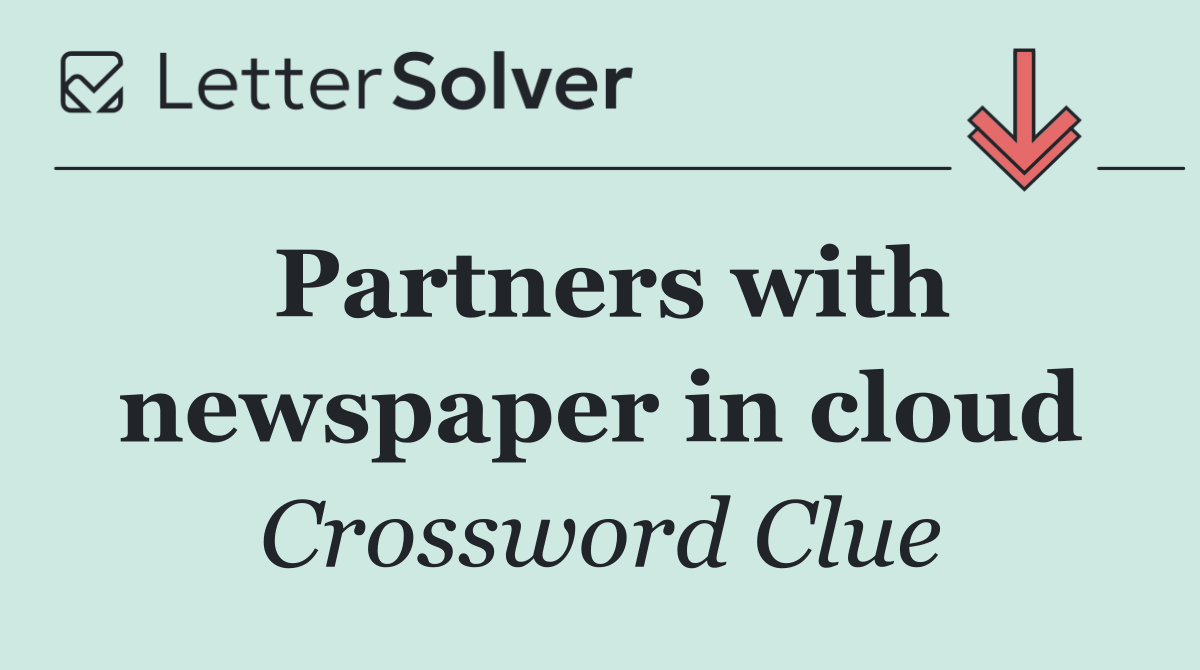 Partners with newspaper in cloud
