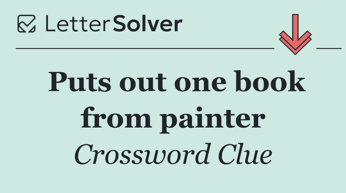 Puts out one book from painter
