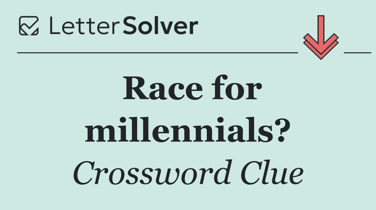 Race for millennials?
