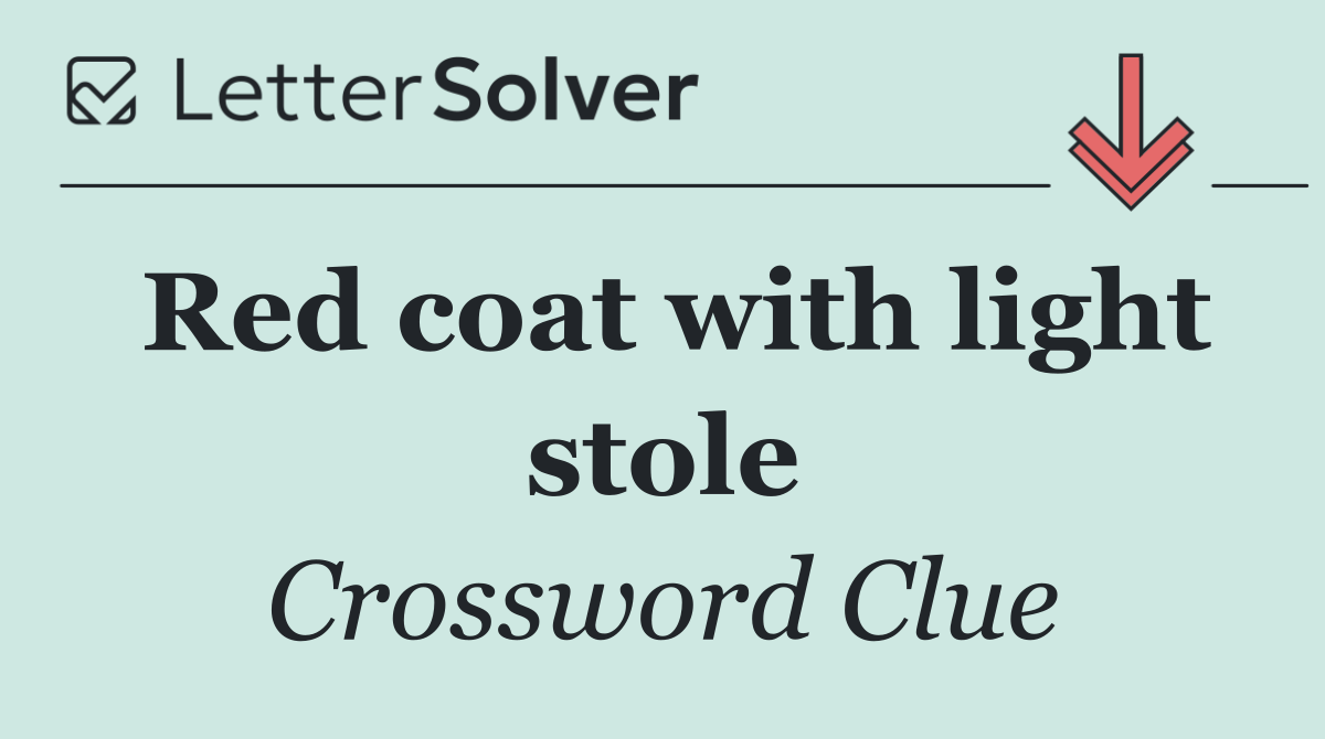 Red coat with light stole