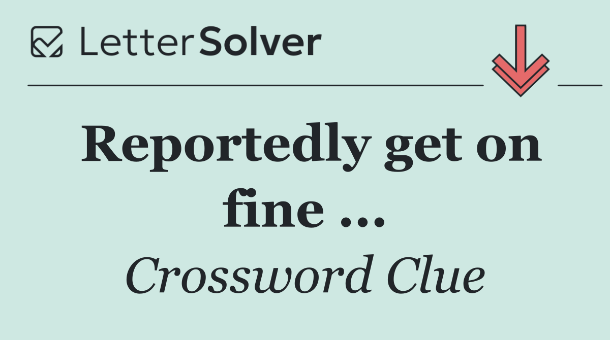 Reportedly get on fine ...