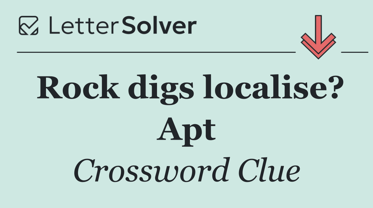 Rock digs localise? Apt