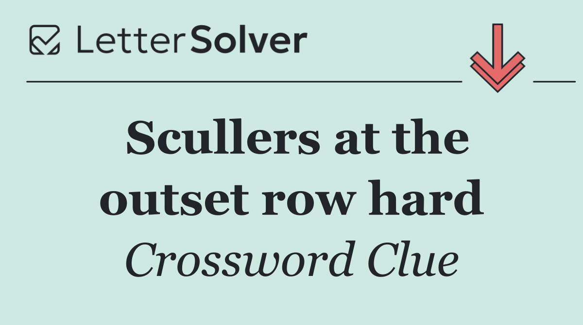 Scullers at the outset row hard