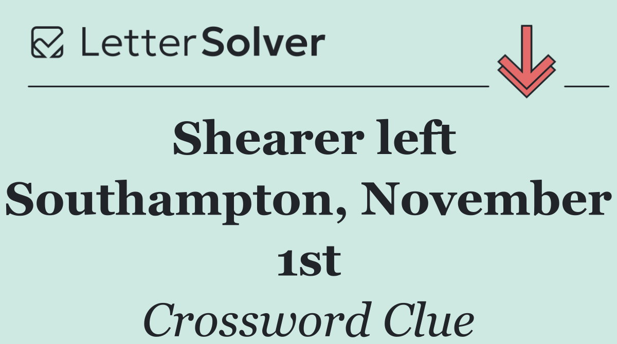 Shearer left Southampton, November 1st