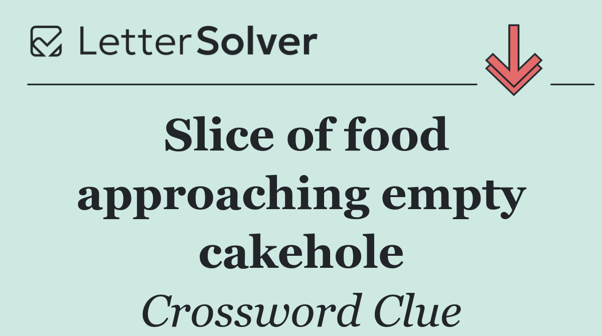Slice of food approaching empty cakehole