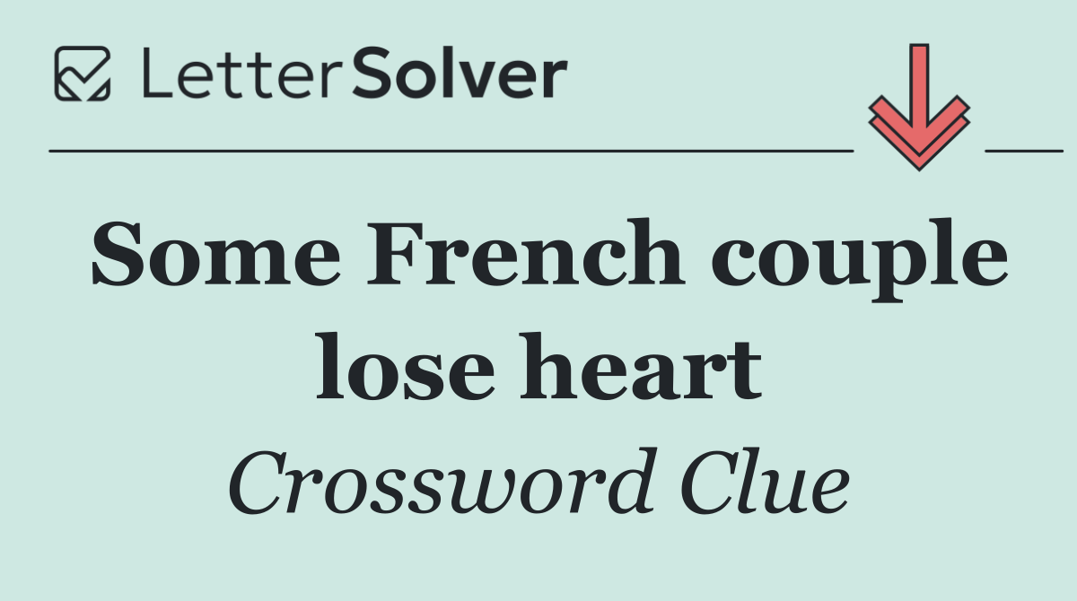 Some French couple lose heart