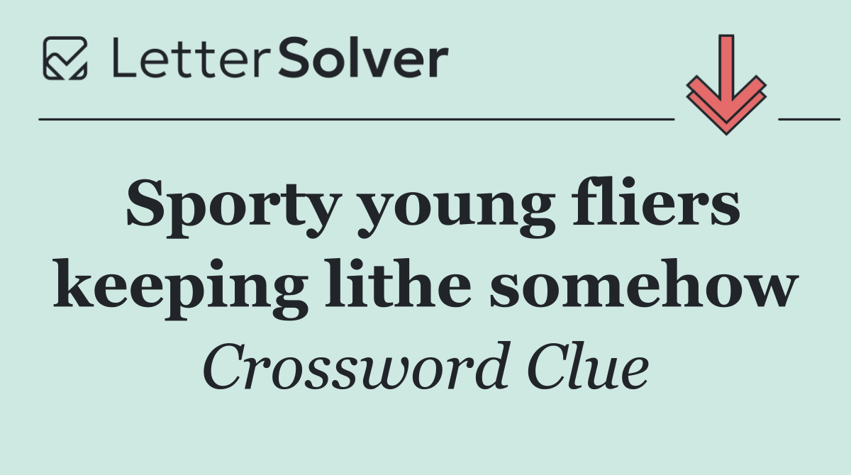 Sporty young fliers keeping lithe somehow