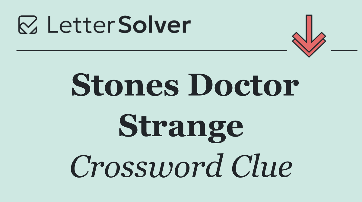 Stones Doctor Strange