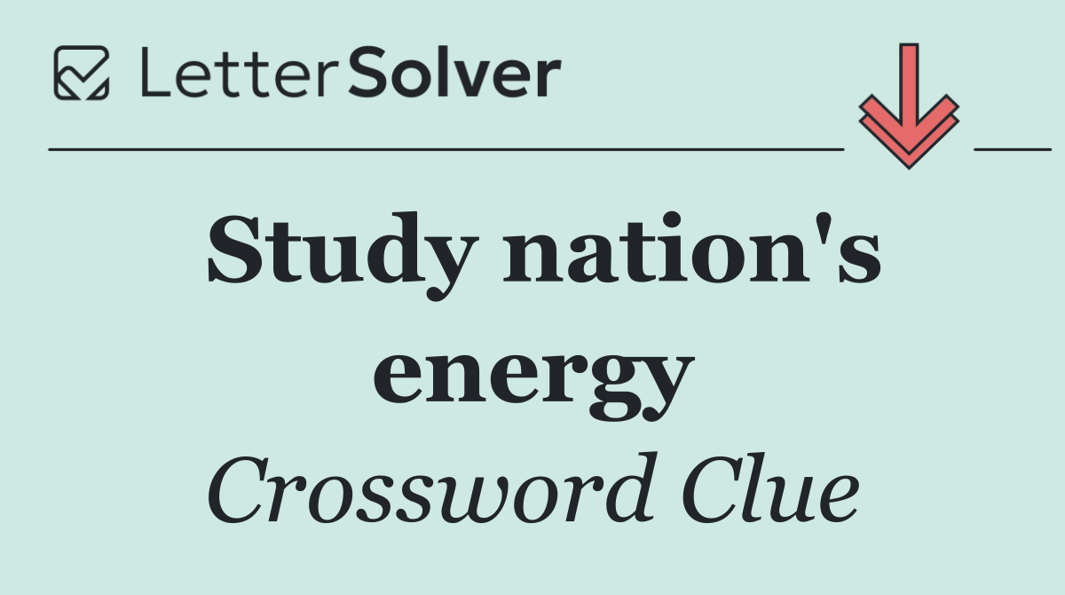 Study nation's energy