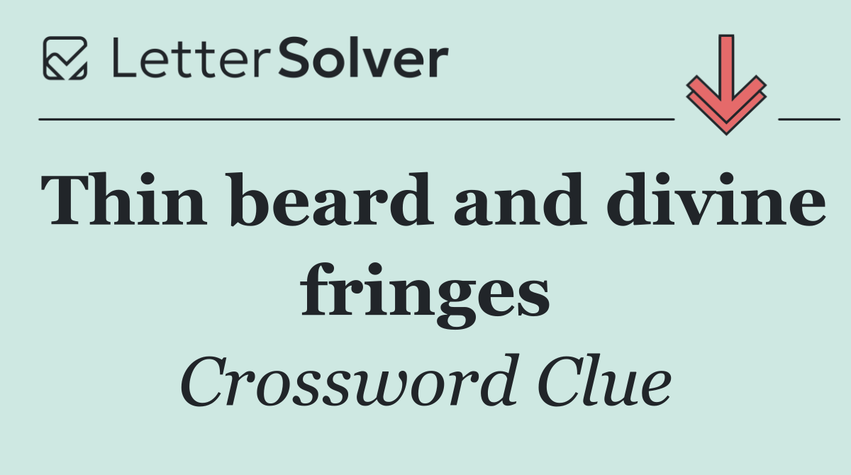 Thin beard and divine fringes