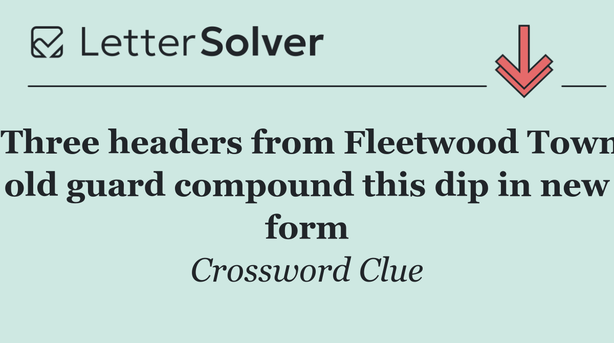 Three headers from Fleetwood Town old guard compound this dip in new form