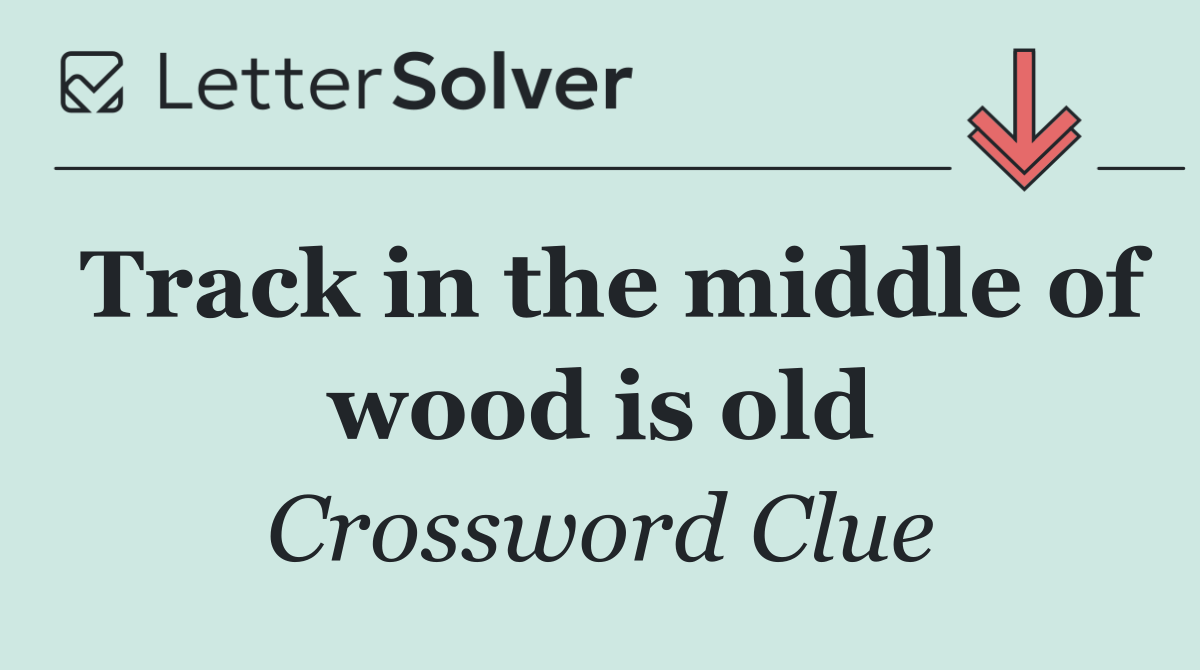 Track in the middle of wood is old