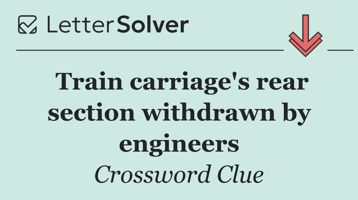 Train carriage's rear section withdrawn by engineers