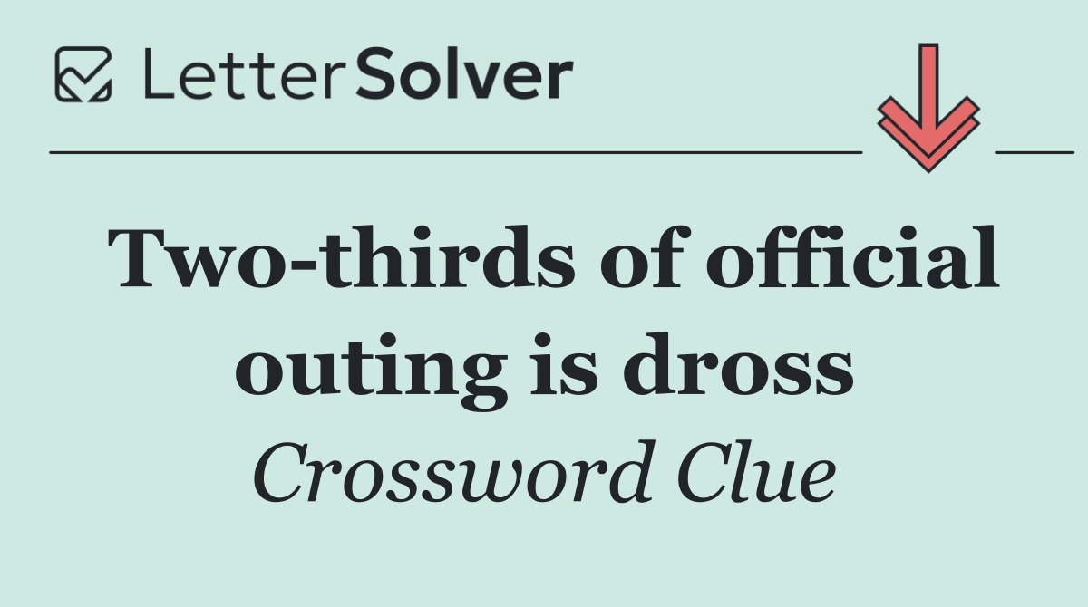 Two thirds of official outing is dross