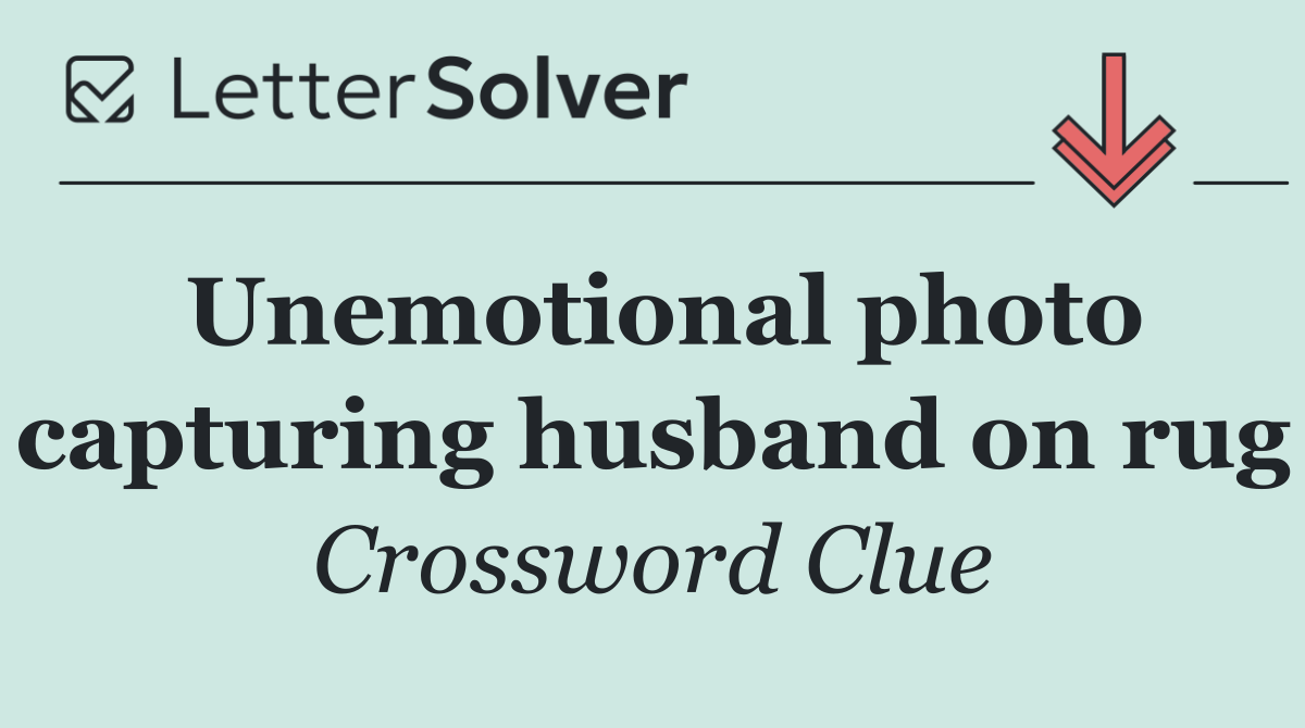 Unemotional photo capturing husband on rug