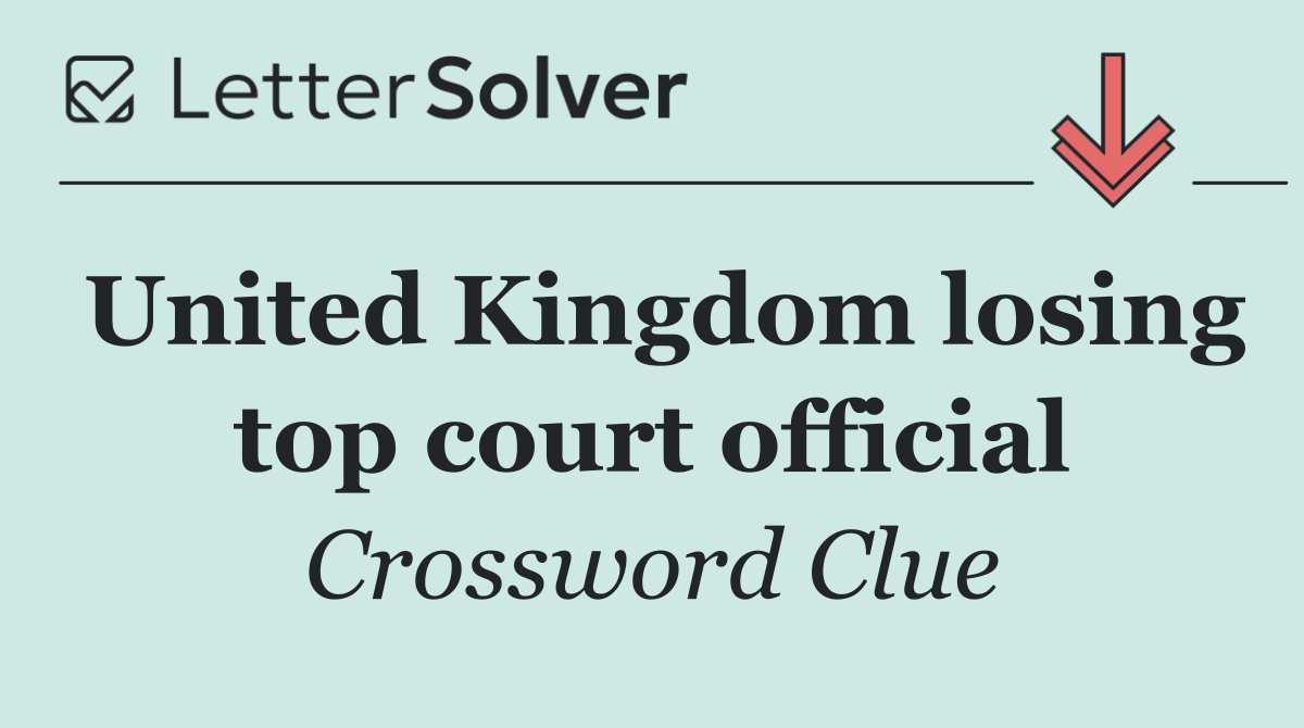 United Kingdom losing top court official