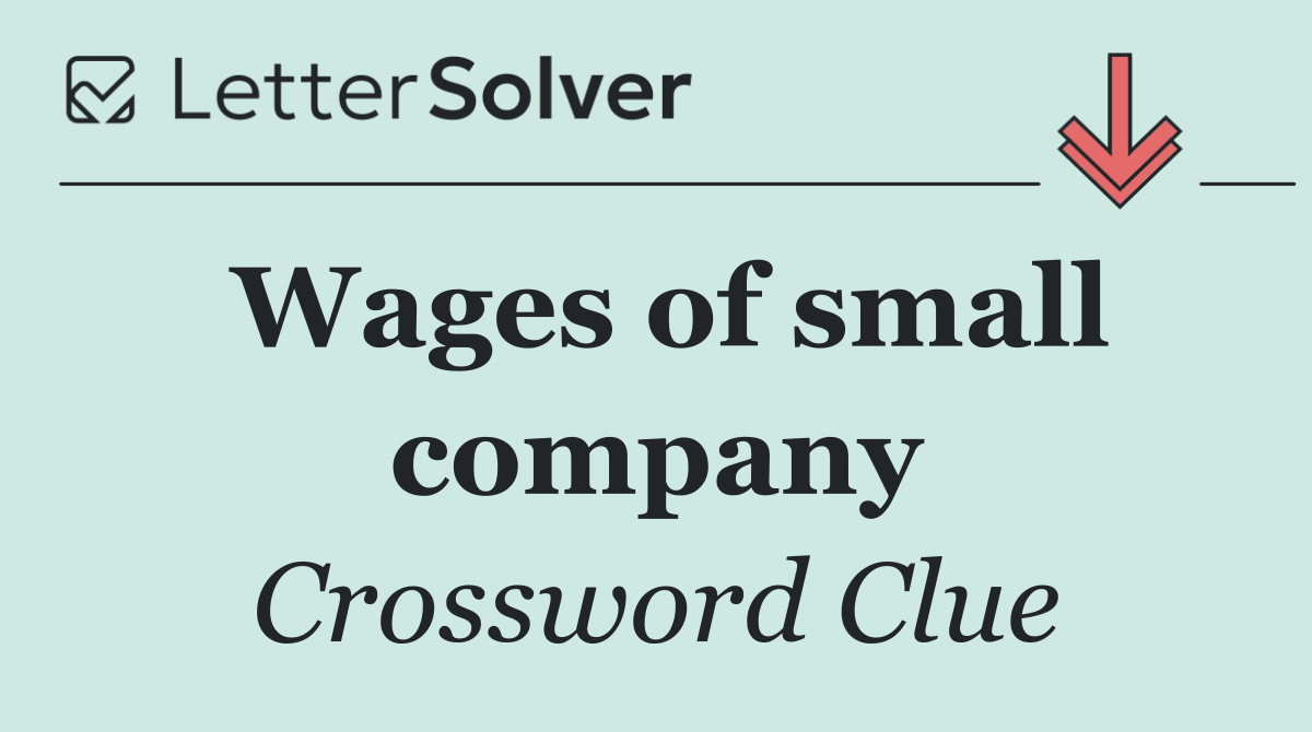 Wages of small company