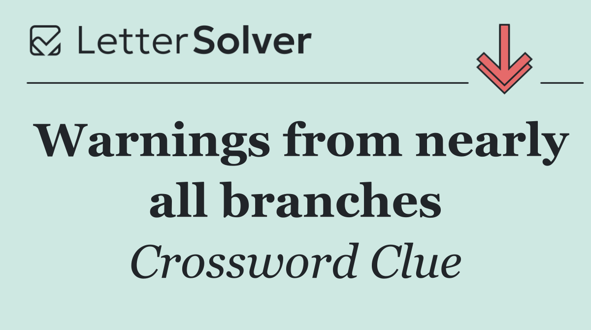 Warnings from nearly all branches
