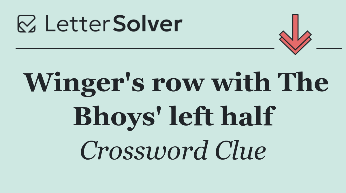 Winger's row with The Bhoys' left half