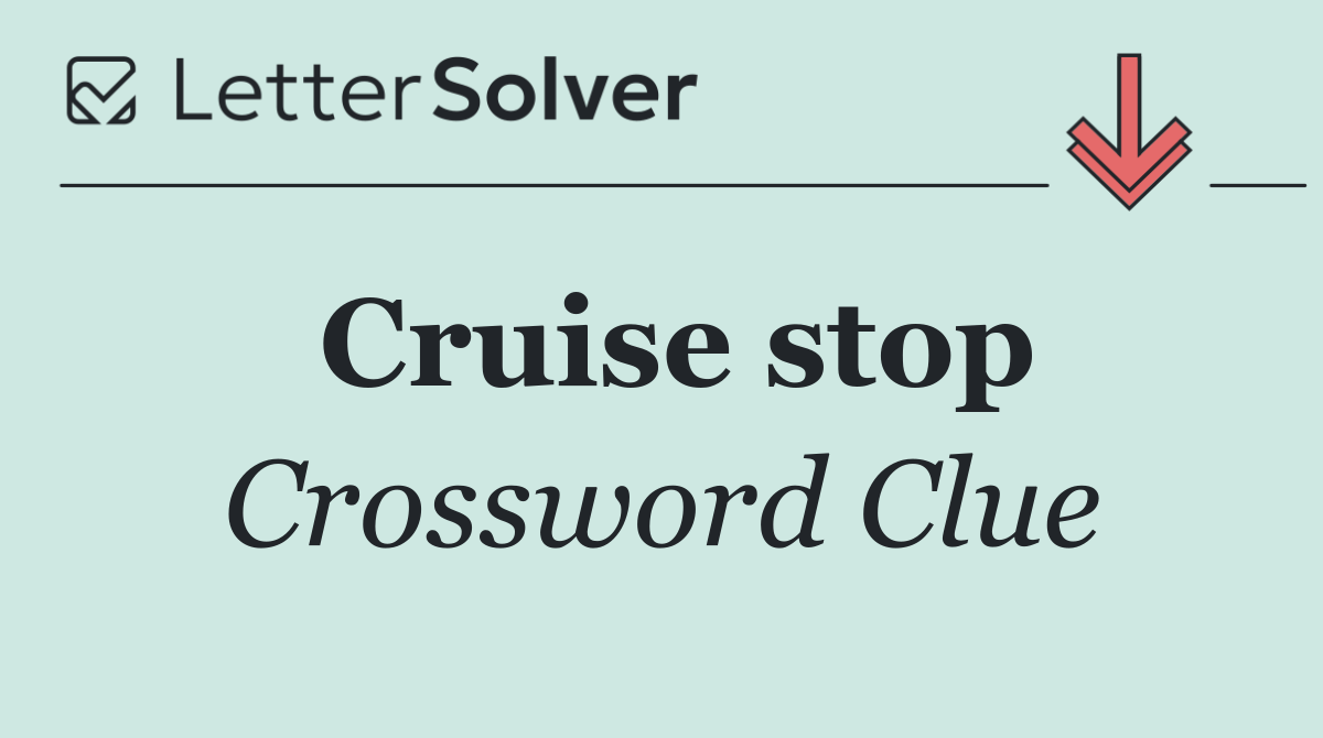 Cruise stop