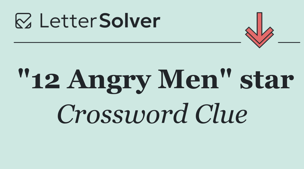 "12 Angry Men" star