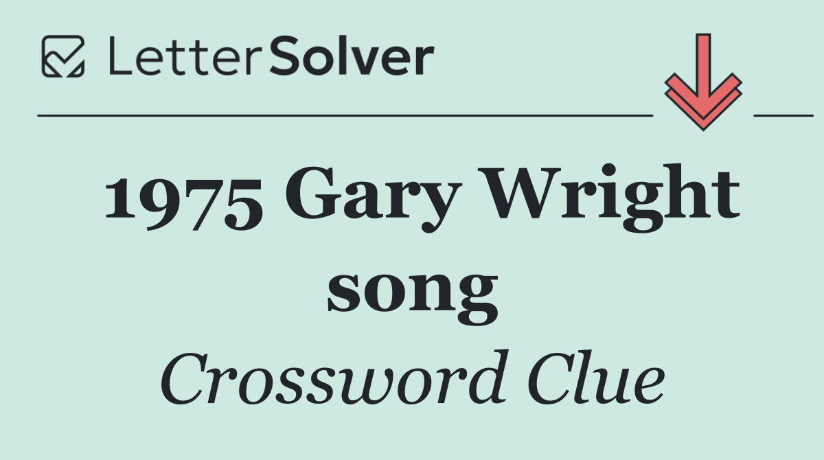 1975 Gary Wright song