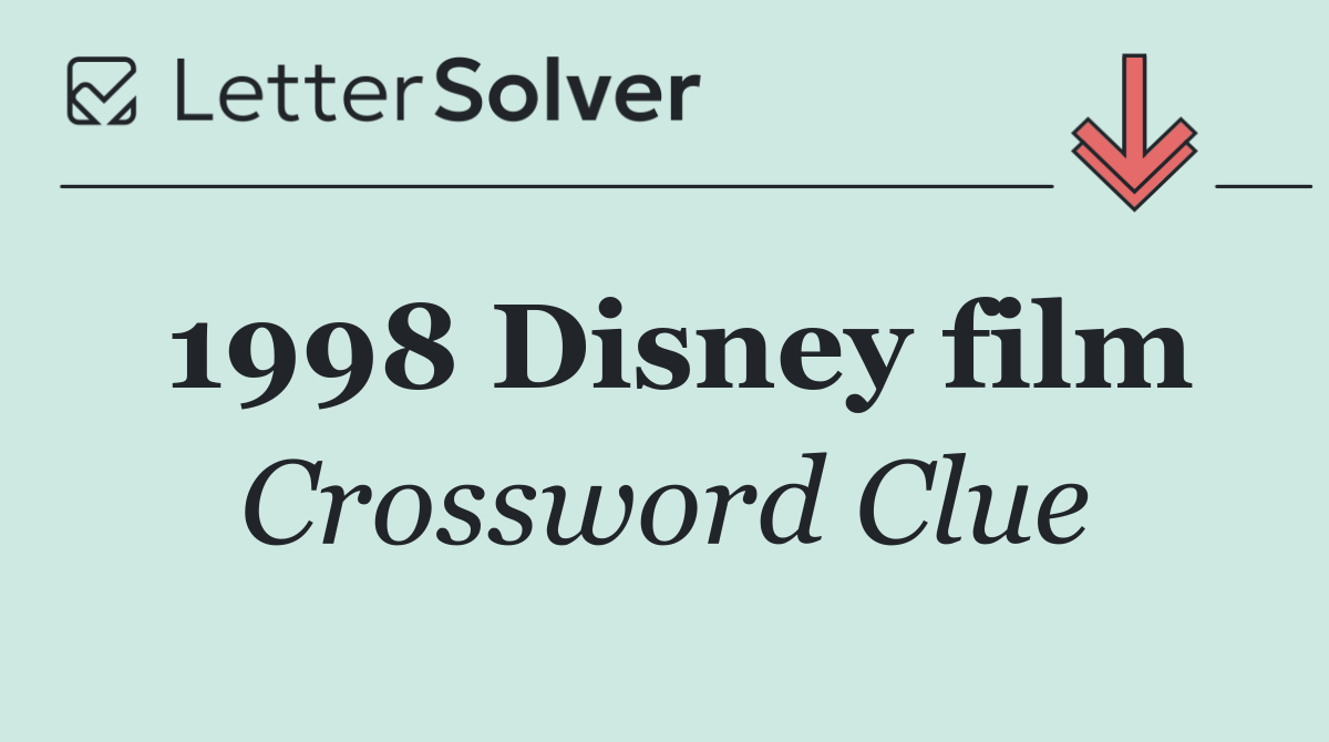 1998 Disney film