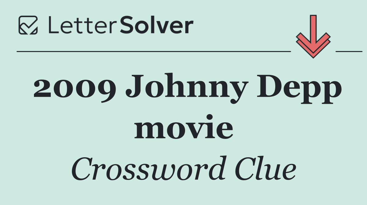 2009 Johnny Depp movie