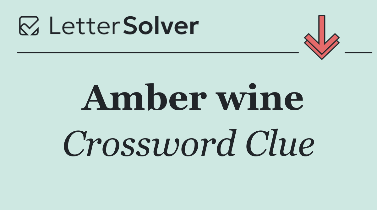 Amber wine
