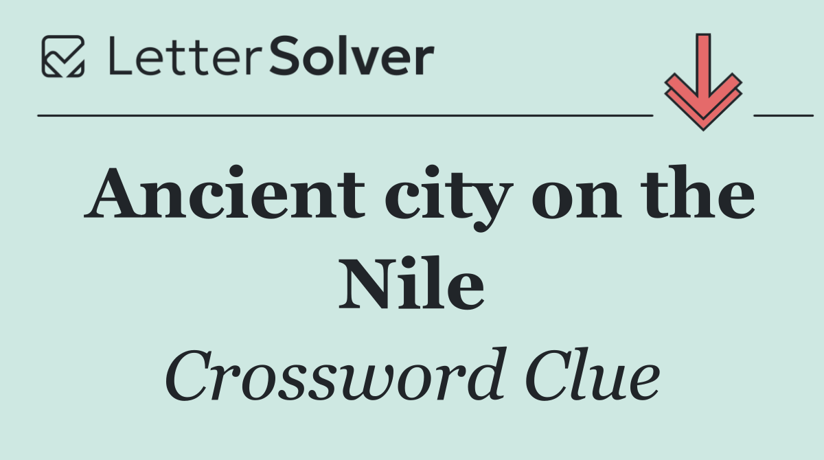 Ancient city on the Nile