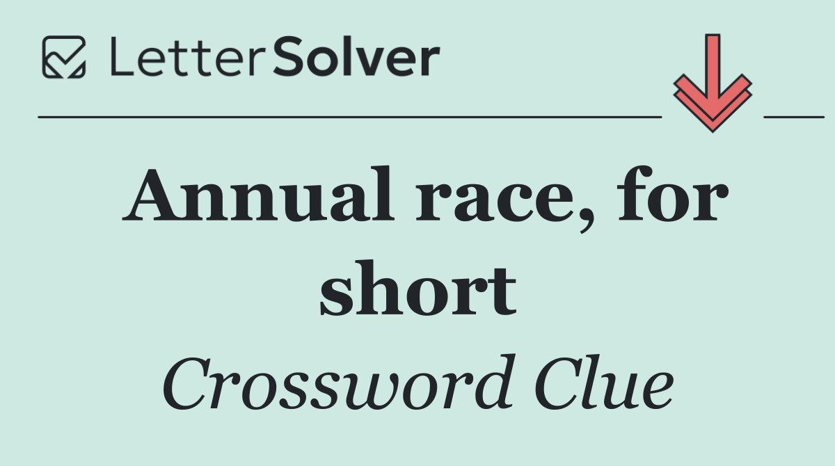 Annual race, for short