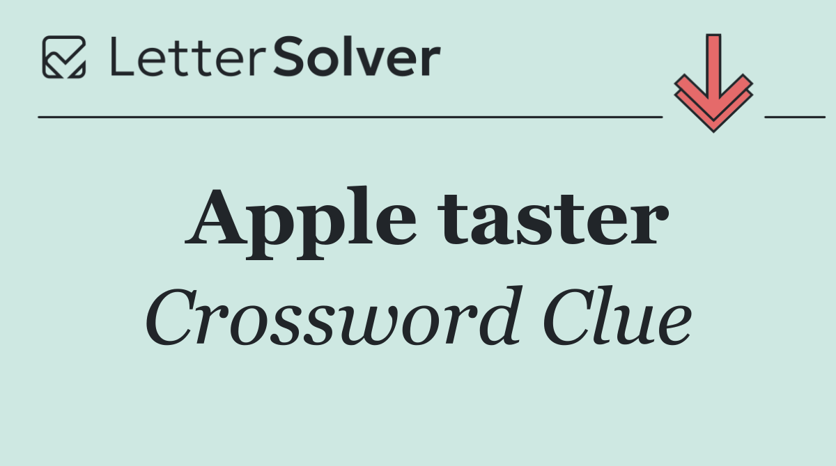 Apple taster
